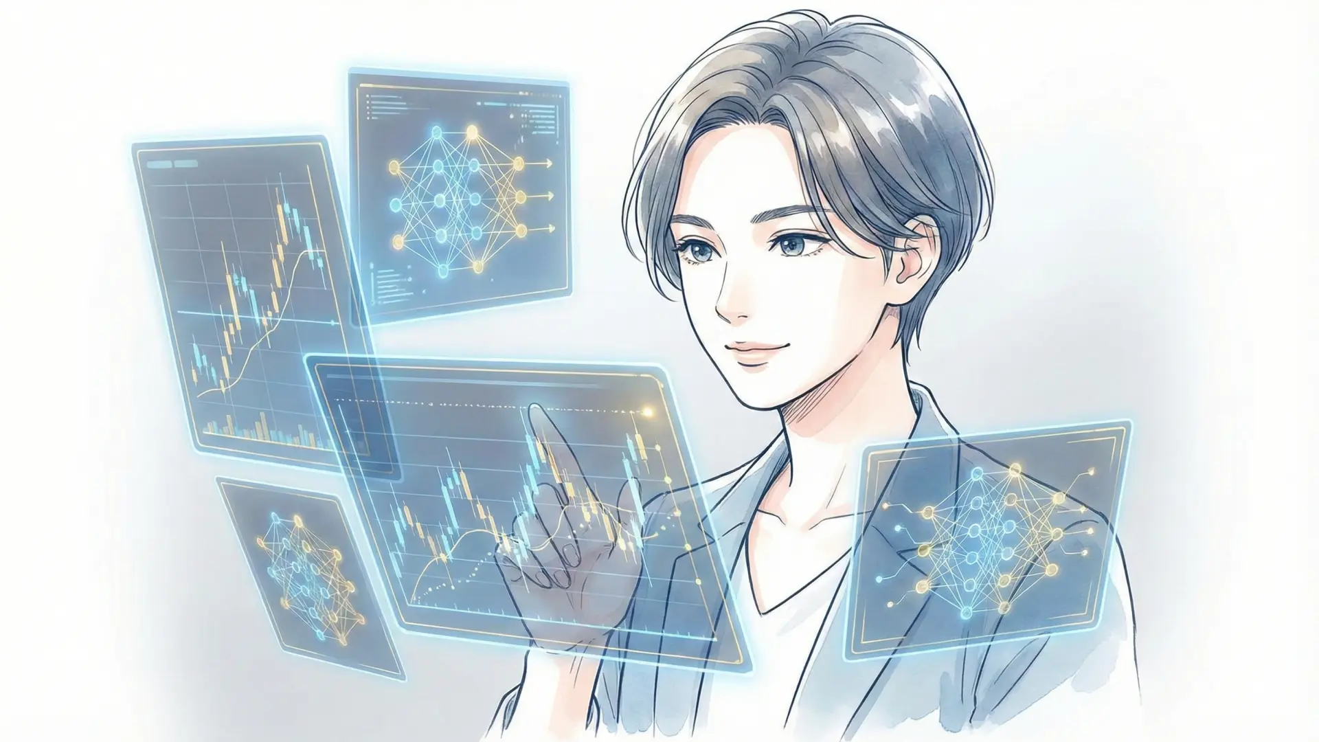 AI自動売買のイメージ